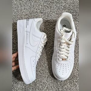 Nike Air Force 1 '07 White/White Size 10.5 Custom Brand New